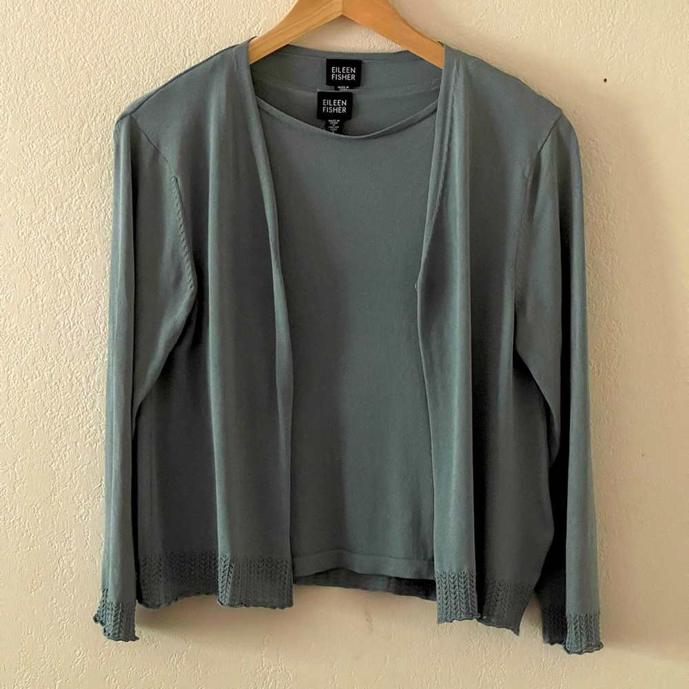 Eileen Fisher Top w/ Cardigan